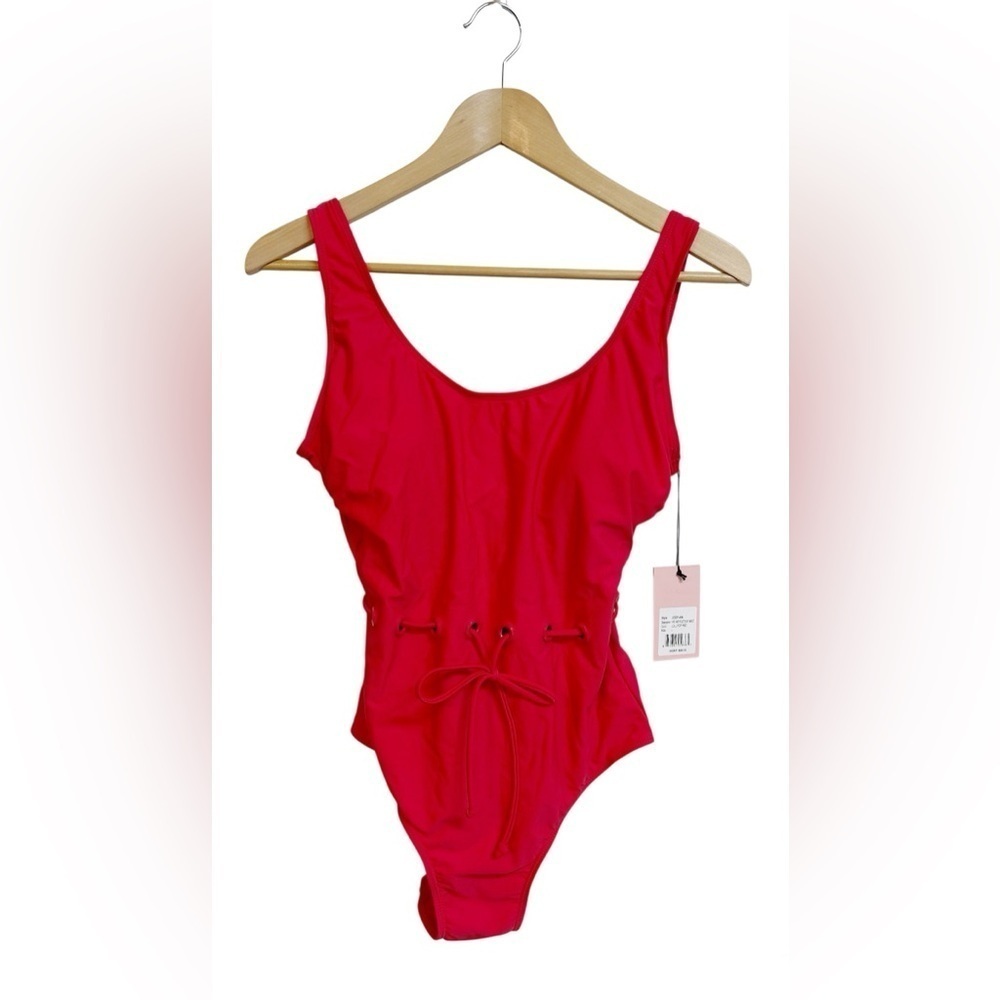 Juicy Couture Crush On You Swimsuit with Eyelet Waist in Lollipop Size Large NWT - Picture 2 of 11